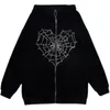 Sweat à capuche gothique Harajuku imprimé Spineb, jogging coréen Y2K Goth Vinatge, sweat-shirt pour femmes, vêtements pour printemps 220726