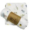 100% fiber muslin wrap for born blankets babies bath very soft Multiuse big diaper bedding 220524