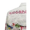Casablanca Okinawa printed shirt 2022 new spring and summer men luxurys outdoor classic casual shirts tshirt