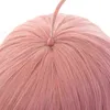 L-email wig Synthetic Hair Anime Spy Family Anya Forger Cosplay Wigs 40cm Pink Bobo Women Heat Resistant 220525