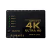 Switch hdtv 5 em 1, divisor hd 5x1 conectores com controle remoto ir suporta 4k 3d 1080p switcher para ps4 xbox blu-ray player