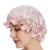 Sleep Cap Satin Hair Bonnets Beauty Items for Women 100% Mulberry 22 Momme Natural Silk Wide Adjust Night Bonnet