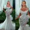 Sexy Illusion-Meerjungfrau-Hochzeitskleider mit U-Ausschnitt und Falten, freiliegendes Boning-Brautkleid, nach Maß, Applikationen, ärmellose Damen-Hochzeitskleider