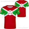 BURUNDI-T-Shirt, kostenlos, nach Maß, Name, Nummer, BDI, Länder-T-Shirt, Nationalflagge, Bi, Französisch, Burundi, Aufdruck, schwarz, PO-Kleidung 220609