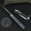 R7801 Flipper Pocket Folder Knife VG10 Satin Drop Point Blade G10 & Stainless Steel Sheet Handle Ball Bearing Fast Open Folding Knives