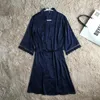 Vêtements de nuit pour femmes doux déshabillé dentelle Kimono Robe demi-manche lâche mariée demoiselle d'honneur Robe de mariée décontracté femmes maison vêtements chemise de nuit pour femmes