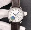 JF Watch Diameter 38,5 mm uitgerust met 2836 slijpbeweging Dubbele kalenderweergave Functie 316 Fijne stalen kast Saffier Glass Mirror Herenhorloges