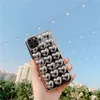 Étuis de téléphone en forme de coeur 3D en trois dimensions galvanisés pour iPhone 13 12 mini 11 Pro X XS XR MAX 7 8 plus étui de protection de style minimalisme de style Cyberpunk