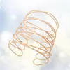 Bangle Woman Metal Arm Decoration Supplies Armband Exaggerated Armlet Jewelry Opening Mesh Shaped Bracelet Golden256N277Y