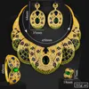 Earrings & Necklace Missvikki Luxury Gorgeous 4pcs Trendy Sparkling Big Bangle Ring Jewelry Sets For Women Wedding Christmas GiftEarrings &E