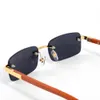 Klasyczna postawa okularów przeciwsłonecznych dla mężczyzn kwadratowa rama drewniana okulary słoneczne w stylu unisex w stylu Uv400 ochrona złotych ramek do okularów