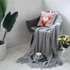 Dekens gele worpdraaddeken met kwastje voor bedbank plaid reisauto vliegtuig dutje zachte muur tapijt bedcover 127 170 cmblankets