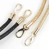 2pcs High Quality PU Leather Handbag Handles Handmade Alloy Metal Bag DIY Accessories Braided Rope Shoulder Strap KZ03 220426