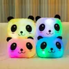 Colorful luminous panda pillow plush toy giant pandas doll Builtin LED lights Sofa decoration pillows Valentine day gift bedroom 4478892