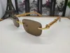 Occhiali da sole designer di stilista verde per uomo unisex bufalo horn occhiali da uomo donna donna senza tela occhiali argento oro oro telaio in legno marchio buono