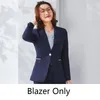 두 피스 드레스 From Blue Blazer Women Skirt Suits Office Ladies Work Wear Oniform ol Styles Business Clothestwo