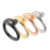 Designer Ring Woman Man Nail Love Band Ring stones design Screw jewelry Couple Lover Silver Gold Rings With Original Bag4062542