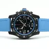 Relógio masculino uxury Japão SuperQuartz Endurance Pro Cronógrafo 44mm Avenger Hurricane Bebê Azul Borracha 1884 Relógios Masculinos Hardex290I