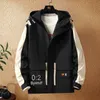 Herrjackor Japan Style Bigger Pocket Black Khaki 2022 Spring Autumn Jacket Men's Streetwear Bomber Clothes Plus Asian Oversize 4xlmen