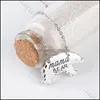 Pendentif Colliers Pendentifs Bijoux Mode Or Sier Tone Personnalisé Mama Bear Collier Mère Maman Fête Des Mères Cadeau Drop Delivery 2021 D