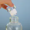 Bottiglia di vetro di grande capacità da 500 ml 750 ml con coperchio per l'indicatore del tempo per bevande d'acqua Succo di latte trasparente Tazza semplice regalo di compleanno