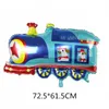 Festive Event Party Supplies aluminum film balloons children's toys trains police cars tractors decorative balloons LK141