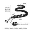 Бисера, пряди 8 мм натуральный лава каменного браслета очарование 80 бусин Ожерелье ручной эластичной веревки заживление йоги бусинки