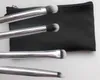 Pennello per trucco occhi sfumati 4 Pennelli per contorno occhi Set di 3 pennelli per contorno viso Evidenziazione Cosmetici Strumenti spazzolati Finitura senza cuciture per la pelle Kit di pennelli per trucco in polvere