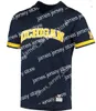 2022 Custom costume Michigan Wolverines College Baseball Jersey 37 Chase Allen Connor O'Halloran Angelo Smith Christian Blakely Jacob Denner