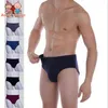 5 Pz / lotto Abbigliamento da uomo Abbigliamento da uomo Intimo Fibre di bambù Anticorpo Multi-traspirante Slip a triangolo maschile sexy T220816