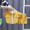 Kleidungssets Baby Boy Cotton Clothest Sommer Kleinkind Zweiteiliges Set Tooling Freizeit Kurzarm Hübsches Hemd Anzug Kinder KostümClothin