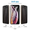Pantalla de privacidad Protector Anti-Spy Temper Glass Protectores Anti Peeping Película protectora para iPhone 13 12 11 Pro Max XR XS X 7 6 Plus con paquete minorista