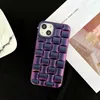 Cajones telefónicos de tejido de moda de una pieza para iPhone 13 Pro Max 12 11 x XR XS XSMAX 6 7 8 SE Cubierta de decoloración Case de teléfonos móvil