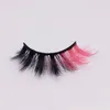 3D kleur faux wimpers natuurlijke lange kleurrijke valse wimpers dramatische make -up nep lash feest gekleurde wimpers voor cosplay Halloween