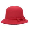 Capits Caps Masks Brand Fashion Ladies Women cloche Hat Felt Bucket Fedora Bowler Dome Bow Cap VintageCycling