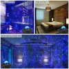 야간 조명 LED USB Ocean Wave Light Projector Starry Music Decoration Speaker 선물 Bluetooth Home Children Room Chri F2D4night