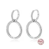 Hoop Huggie aankomst Pendientes Plata de Ley 925 Sparkling oorbellen voor vrouwen passen origineel merk Fine Jewelry MakeHoop Kirs22