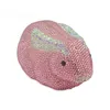 Evening Bags Lovely Pink Ladies Animal Clutch Wallet Luxury Crystal Pochette Wedding Women HandbagsEvening