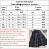 Kjolar japanska kvinnor jk hög midja studenter skol uniform veckade a-line mini pläd harajuku preppy kjolar