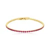 Bracelets de liaison chaîne 2 mm 17 2cm complet petit bracelet de tennis de couleur rond