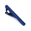 Pince à cravate pour hommes en métal cuivre Simple barre fermoir pratique noir bleu marine cravate hommes classique Clips pince broche bijoux