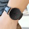 Relojes Jewelrywa2022 Fashion Minimalist Men's Ultra Thin Watches Simple Business Business Leather Belt Quartz Watch Relogio Masculino