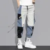 Men's Pants Casual Men Cargo Multi Pocket Mix Color Japanese Fashion Streetwear Male Spring And Summer Sport Outdoor Work TrousersMen's