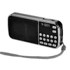 Mini Radyo Hoparlör Müzik Çalar Desteği TF Kart USB AUX Giriş Ses Kutuları L-088 Açık MP3 Çalar Taşınabilir Dijital Stereo