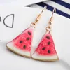 Dangle & Chandelier Korea Cute Fruit Lady Earrings Strawberry Green Kiwi Grapefruit Watermelon Girl EarringsDangle Kirs22