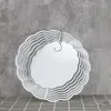 Sublimazione Wind Spinner Sublimat Metal Painting 10 pollici Ornamento in metallo bianco Doppi lati Vuoti sublimati Decorazione domestica di Natale fai-da-te Halloween all'ingrosso