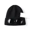 Designer Hat Two GOGGLE Beanie Caps Outdoor Men Women Winter Wool Knitted Glasses Cap Sports Hats Cotton Couple Beanies2743710312P
