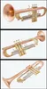 TR-600GS New Arrival Bb Trumpet High Quality Gold Lacquer Silver Plated Trumpet Brass Musical Instruments Composite Type Trumpet