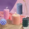 Bubble Silicone Candle Mold Geometric Pillar Scented Candles Making Kit Handmade DIY Craft Tools Chocolate Cake Mould 220629
