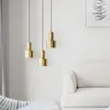 Pendant Lamps Nordic Gold Lights Restaurant Antique Metal Hanging Lamp Home Living Room Hall Luces Led Decoracion